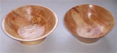 Pair of cherry bowls by Bernard Slingsby